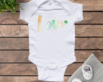 Patricks Day Body Babygrow Irlande bébé Irlandais Cadeau Personnalisé Première St