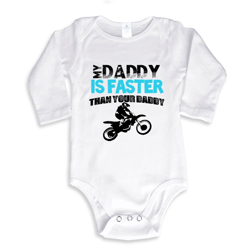 My Daddy is Faster Than Your Daddy Baby Bodysuit for Boys or - Etsy