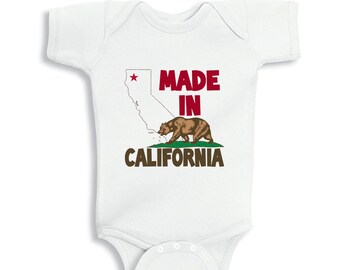 Made in CALIFORNIA baby bodysuit or  Kids Shirt