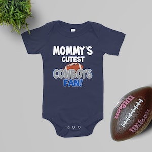 Mommy&#39;s Cutest Cowboys Fan Baby bodysuit