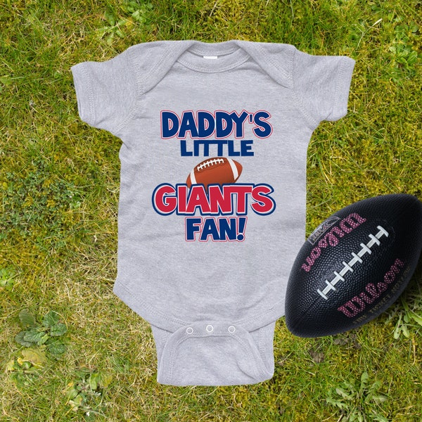 Daddy's Little GIANTS Fan bodysuit - Giants newest fan baby bodysuit