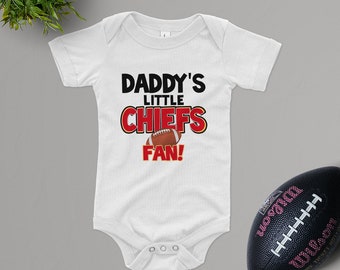 Daddy's Little Chiefs Fan Baby bodysuit