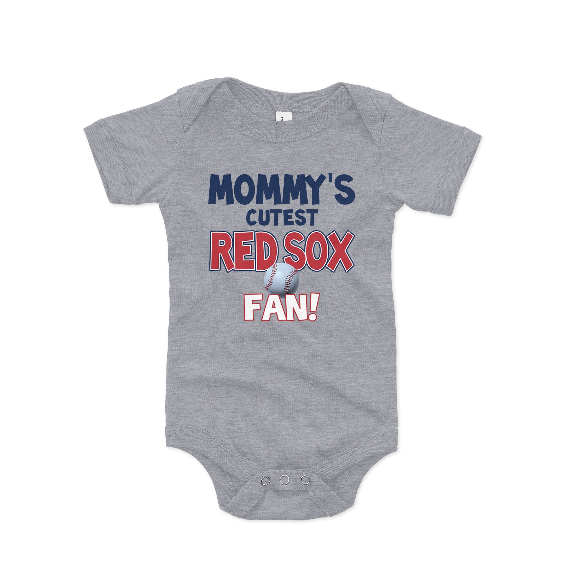 Mommy's Cutest Red Sox Fan Baby Bodysuit 
