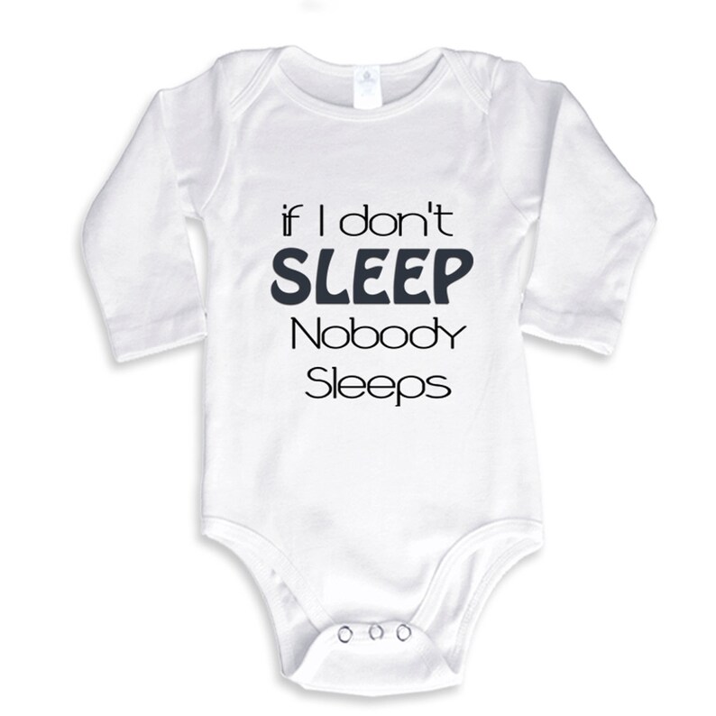 If I Don't Sleep Nobody Sleeps Personalized Funny Baby - Etsy