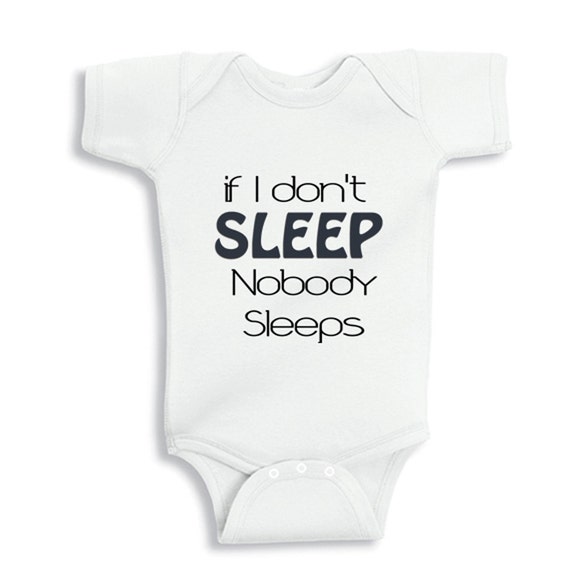 If I Don't Sleep Nobody Sleeps Personalized Funny Baby Etsy