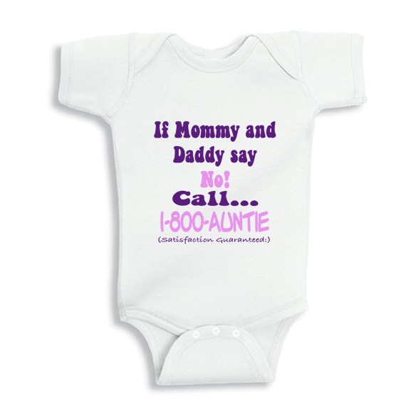 Baby Girl Hoody If Mum /& Dad Say No Baby Hoody Ill Ask My Auntie Baby Boy Hoody Baby Clothing Baby Gift