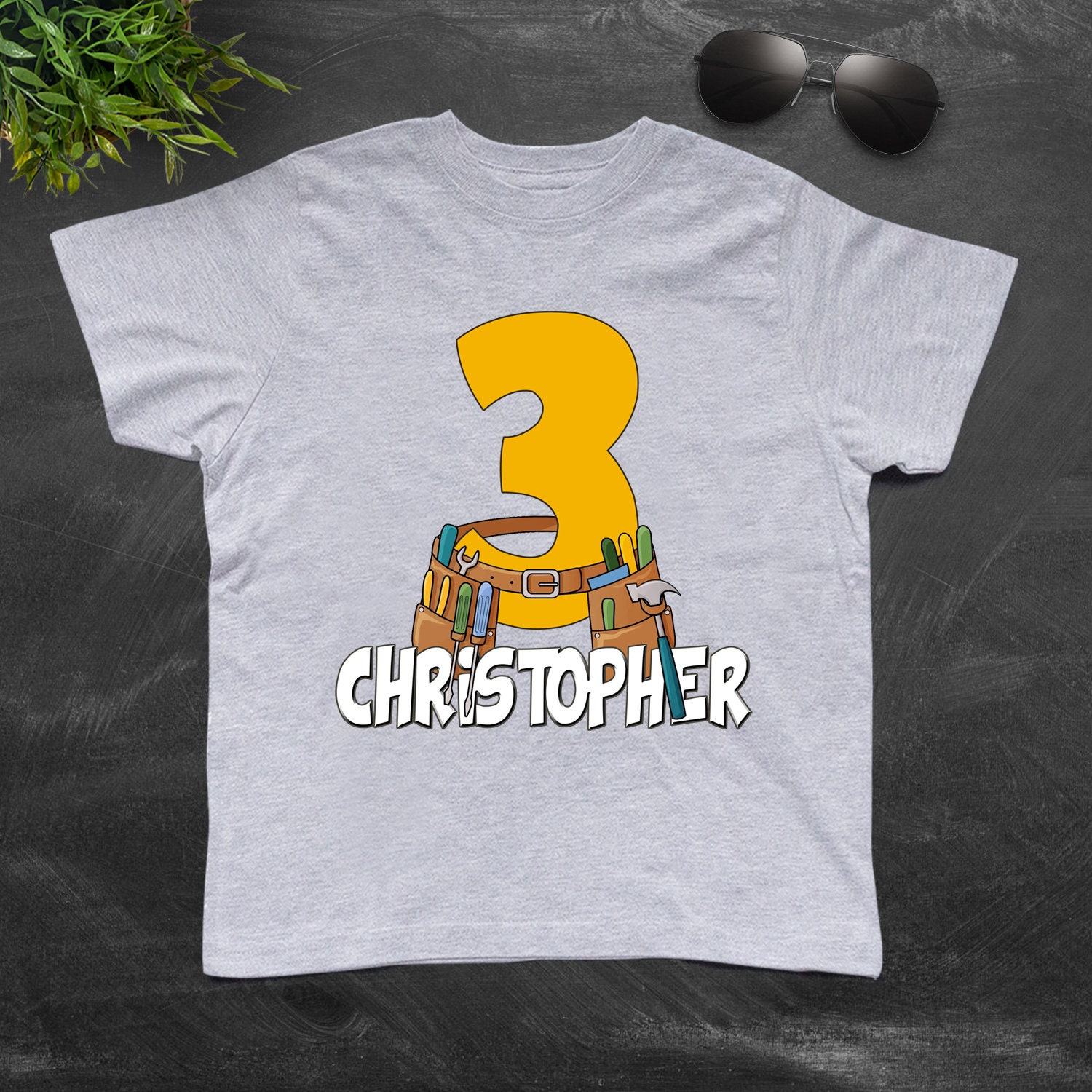 Tool Belt Baby Bodysuit - Halloween Builder Costume Onesie