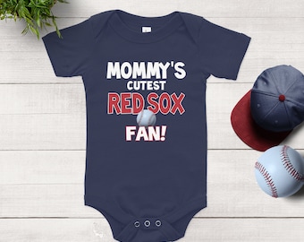 Mommy's Cutest Red Sox Fan Baby bodysuit