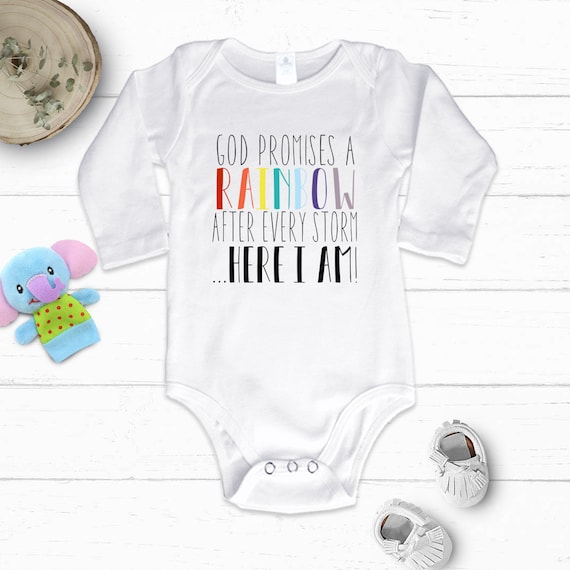 Christian Rainbow Pregnancy Announcement Shirt Baby Gift God Christian Rainbow Pregnancy Announcement Shirt Baby Gift God