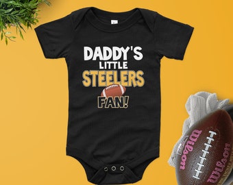 Daddy's Little STEELERS Fan Baby bodysuit