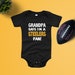 Grandpa says I'm a STEELERS Fan bodysuit, Personalized Baby Steeler fan, Personalize Sport baby shirt, sport fan baby, Steeler baby shirt