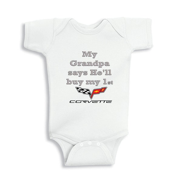 Funny Bordado Personalizado Babero bebé ducha regalo puedo obtener mi aspecto de abuelo