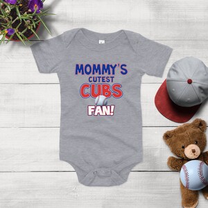 Mommy&#39;s Cutest Cubs Fan Baby bodysuit