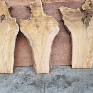 Live edge wooden slab made of sagwan wood