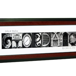 Wedding Sign - Last Name Picture Frame Personalized Wedding Gift or Graduation  ~ Exclusively by Creative Letter Art©