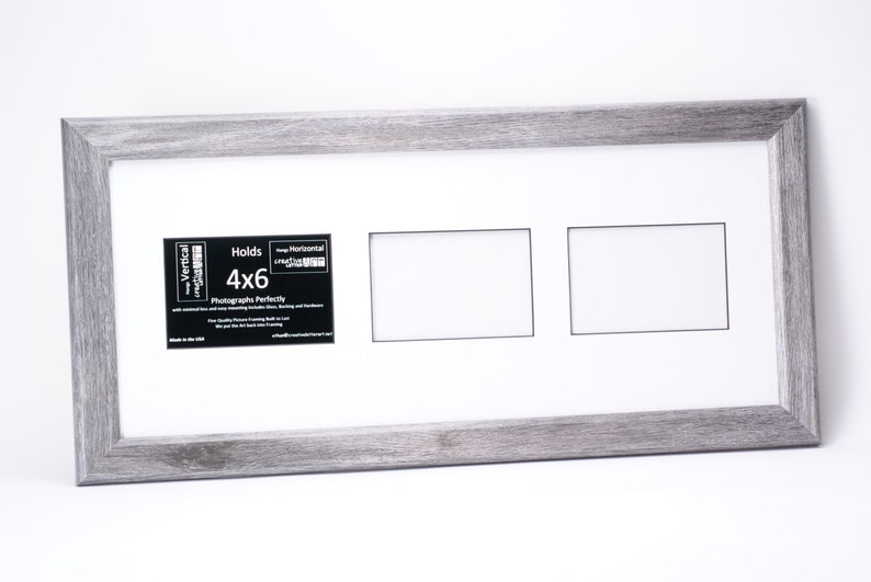 Multi Opening Photo Frame Collage 4x6 Vertical Multiple 2 3 4 5 6 Opening Driftwood Picture Frame with Mat
