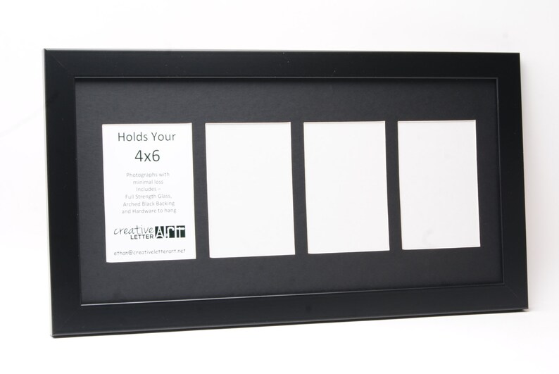 4 Multi Opening 10x20 Picture Frame With Mat to Hold 4 X 6 Etsy