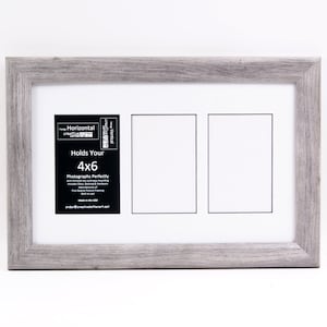 4x6 Multiple 3 4 5 6 7 8 9 10 11 12 opening Driftwood Picture Frame with Mat for your Name, Wedding, Art and Special Word or Collage