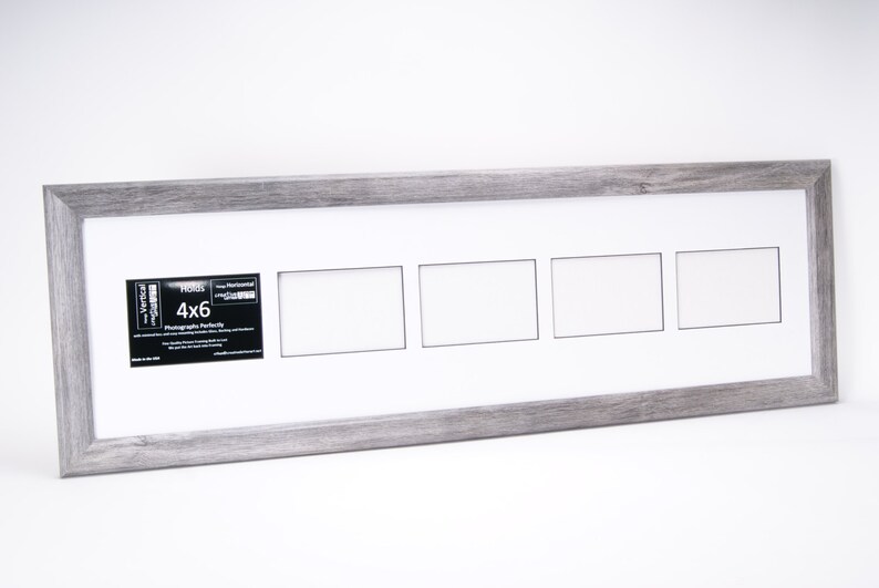 Multi Opening Photo Frame Collage 4x6 Vertical Multiple 2 3 4 5 6 Opening Driftwood Picture Frame with Mat
