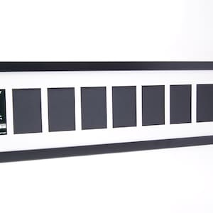 4x6 Multiple 3 4 5 6 7 8 9 10 11 12 13 14 Opening Black Picture Frame with Mat, Multi Opening Photo Frame Collage