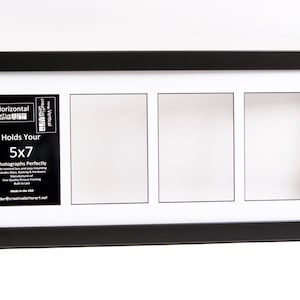 5x7 Multiple 3 4 5 6 7 8 9 10 Opening Black Picture Frame with Matting, Multi Opening Photo Frame Collage