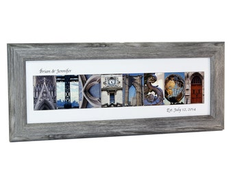 WEDDING GIFT IDEA for couples - Framed Family Name Sign, Wedding Reception Decoration, Gift for Her ~ Exclusively by Creative Letter Art©