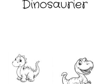 Ausmalseiten  nieliche Dinosaurier, 50 niedliche Malvorlagen frü Kinder