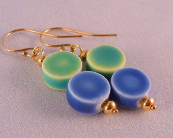 C A L I F O R N I A - California Earrings with Gold Accent by Mandy Lemig