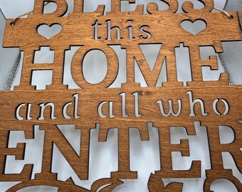 Laser cut wall signs