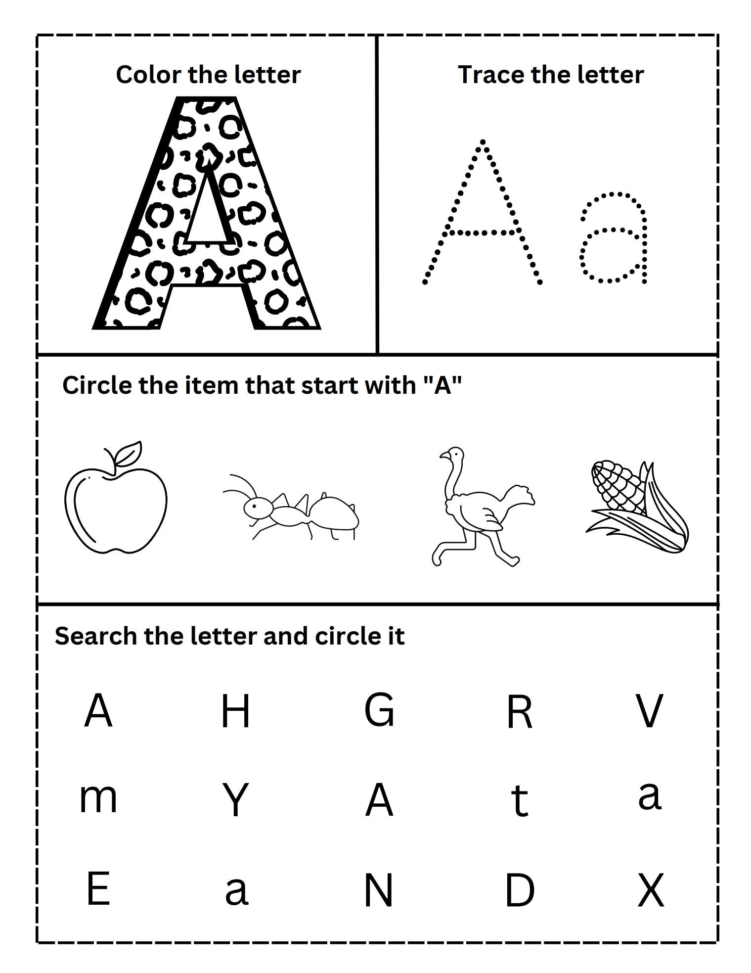 Alphabet Tracing Worksheets for Kids | Printable ABC Learning Sheets