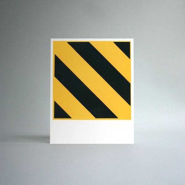 Untitled (Hazard) Handprinted Silkscreen Art Print