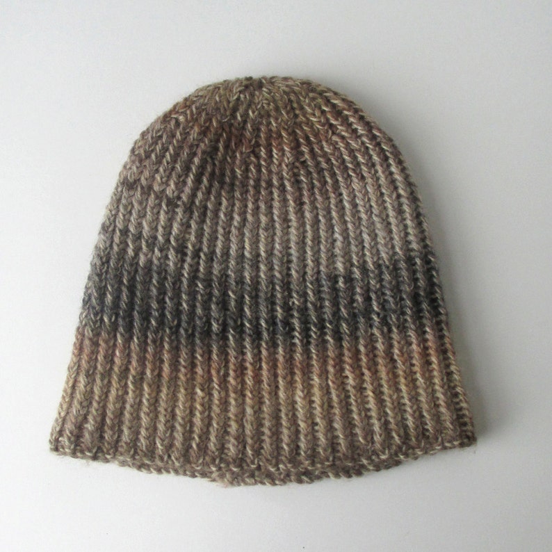 Knit Hat Pattern // Twisted Rib Reversible Hat // Pattern Only