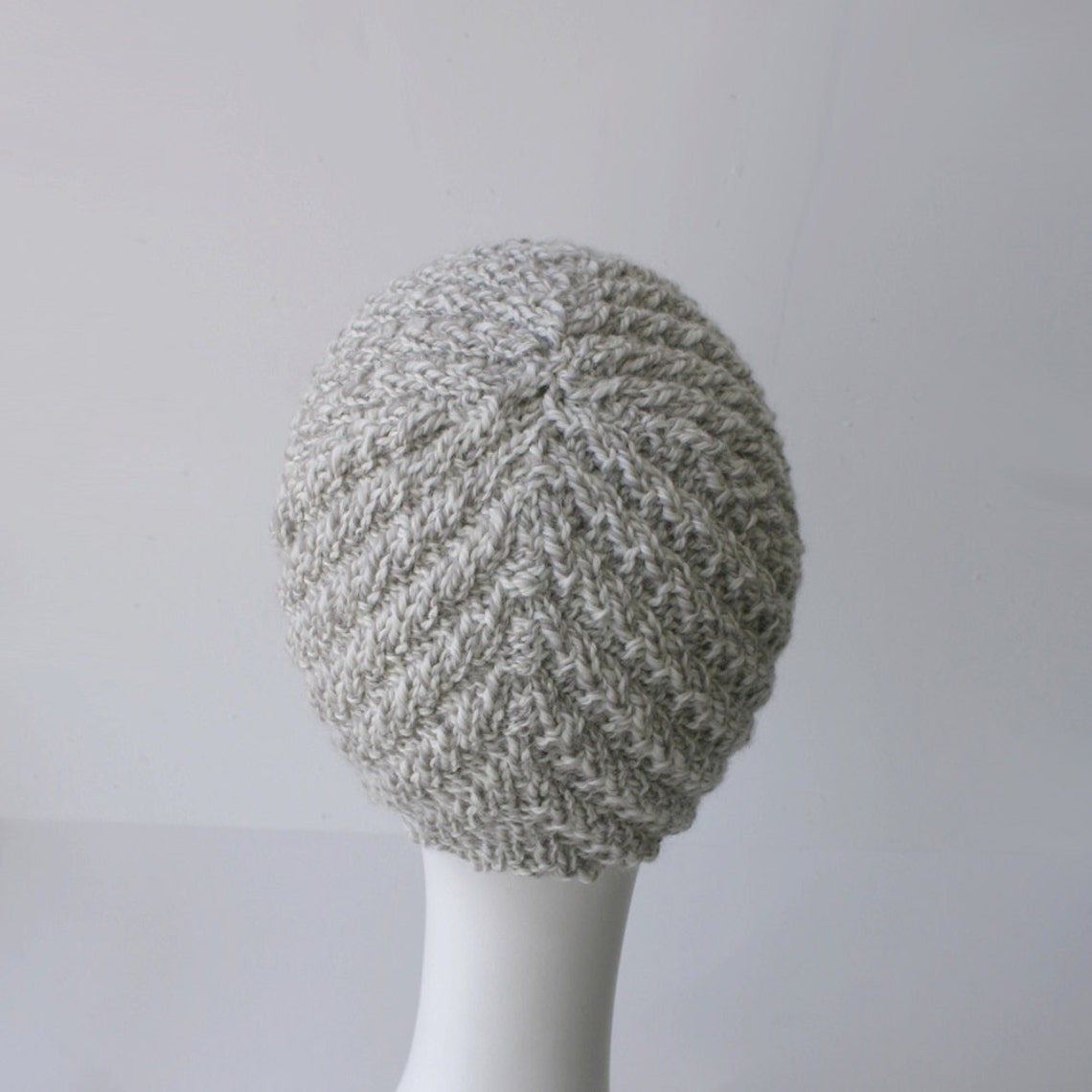 Knit Hat Pattern // Herringbone Rib Aviator Hat // Pattern Etsy