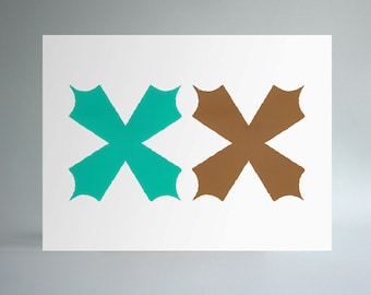Untitled (Abstraction) - Mocha & Mint