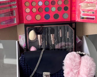 Coffret soins personnels pour femme, cadeau sac en tricot, coffret cadeau d'anniversaire, trousse de soins de maman pour elle, lot adolescente, idée cadeau de remerciement