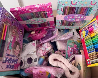 Large Mystery Box for Kids – Fun Surprise Gift Set for Girls with Stationary , Accessories & Cute Goodies