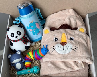 Coffret cadeau nouveau-né bébé garçon, cadeau baby boy, coffret cadeau bébé garçon, coffret cadeau bébé, cadeau nouveau-né, panier cadeau pour bébé, cadeau de bienvenue pour bébé