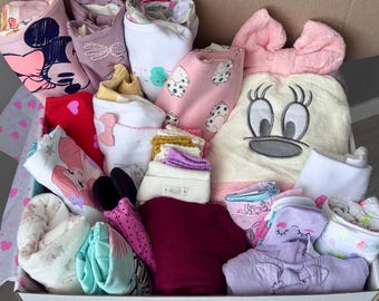 Coffret mystère vêtements pour bébé fille 0-12 mois, lot de vêtements pour bébé fille, lot surprise pour tout-petits, lot de vêtements