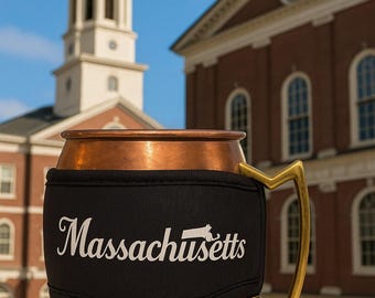 Massachusetts MUGKiNi™: Neoprene Drink Wrap - State Pride