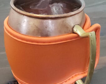Orange MUGKiNi™: Neoprene Drink Wrap