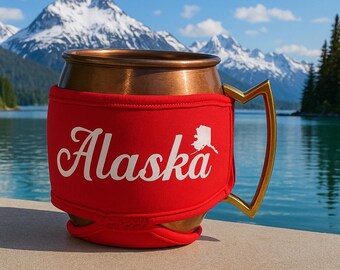 Alaska MUGKiNi™: Neoprene Drink Wrap - State Pride