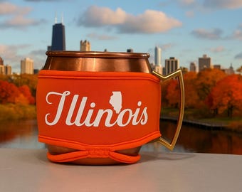Illinois MUGKiNi™: Neoprene Drink Wrap - State Pride