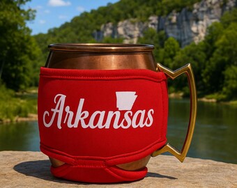 Arkansas MUGKiNi™: Neoprene Drink Wrap - State Pride