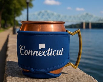 Connecticut MUGKiNi™: Neoprene Drink Wrap - State Pride