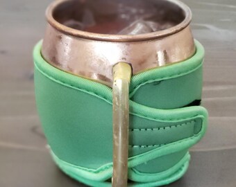 Green MUGKiNi™: Neoprene Drink Wrap - Tapered Strap