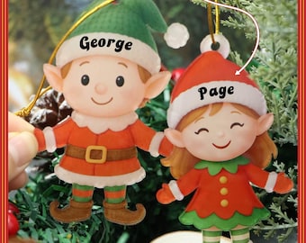 Addobbi natalizi personalizzati per bambini e bambine, addobbi per l'albero di Natale con nome personalizzato, acrilico, ciondoli per borse, Natale, regali di Natale, bambino e bambina