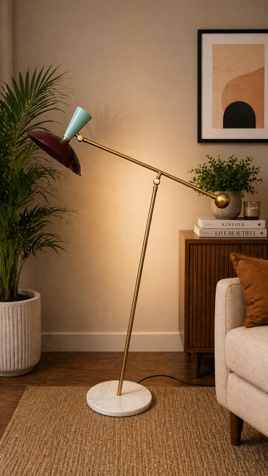 Mid century floor lamp - Etsy 日本
