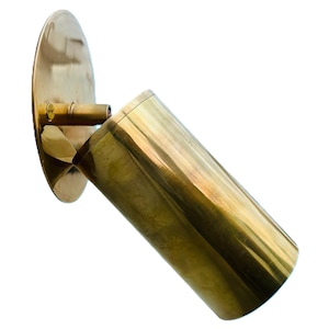 Mid Century Modern Brass Spotlight - Adjustable Ceiling or Wall Mount
