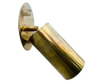 Mid Century Modern Brass Spotlight - Adjustable Ceiling or Wall Mount