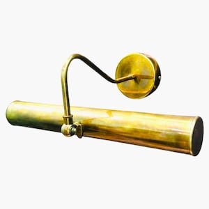 Solid Brass Picture Light - Vintage Style Wall Lighting - 15 inch